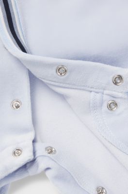 Geschenk-Set mit Samt-Pyjama f&uuml;r Babys, Hellblau