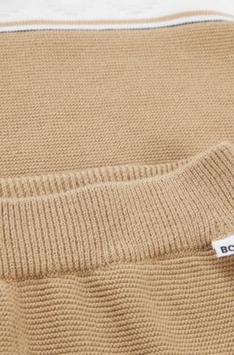 Gift-boxed branded tracksuit for babies, Brown