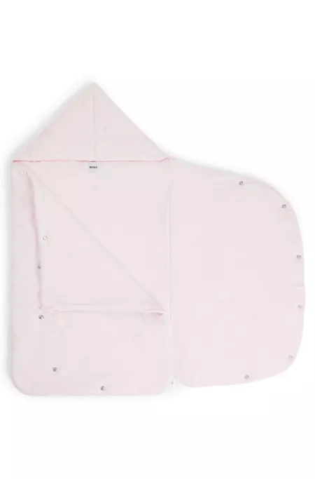 Nid d’ange en coton imprimé avec logo brodé pour bébé