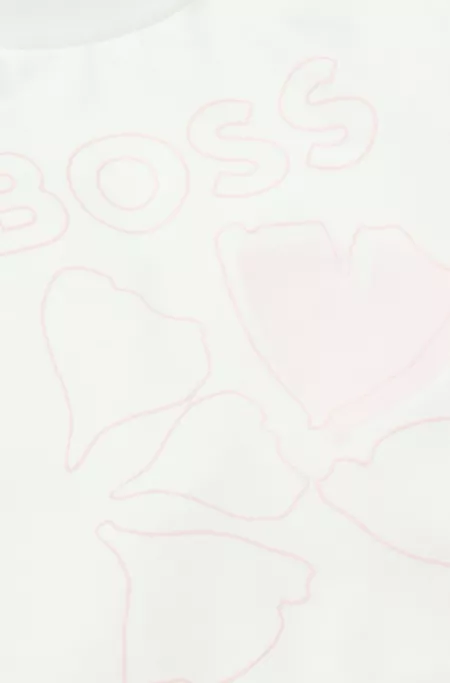 T-shirt en coton stretch à logo artistique pour bébé