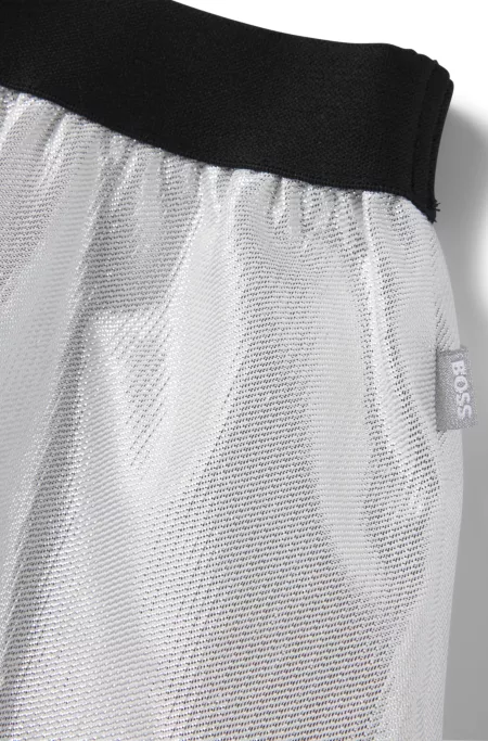 Jupe à effet métallisé avec taille élastique pour enfant