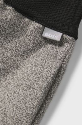 Bermuda per bambini in cotone con vita elasticizzata, Grigio chiaro