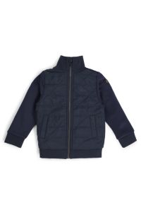 Kinderjas met rits en Double B-monogram, Donkerblauw