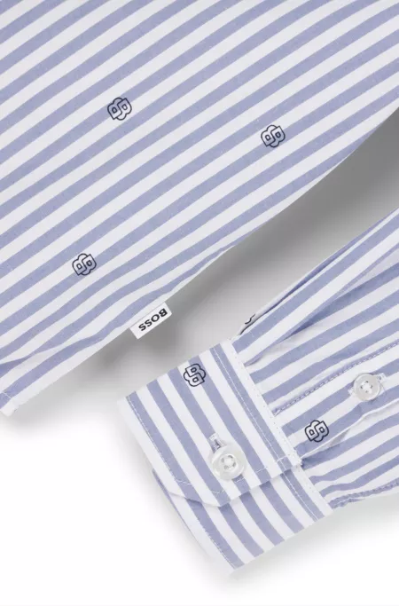 Chemise Regular pour enfant en coton avec monogrammes Double B