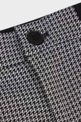 Pantaloni della tuta regular fit per bambini con motivo pied-de-poule, A disegni