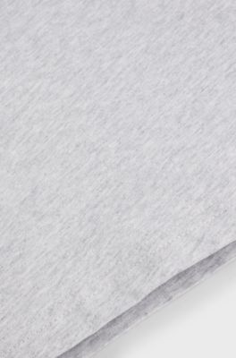 Kids' regular-fit T-shirt in cotton with logo print, Light Grey