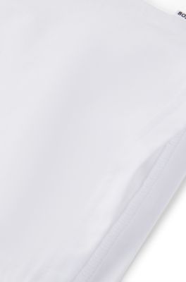 Kids' regular-fit T-shirt in cotton with slogan artwork, White