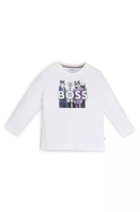 T-shirt à manches longues pour enfant avec motif artistique de la nouvelle saison