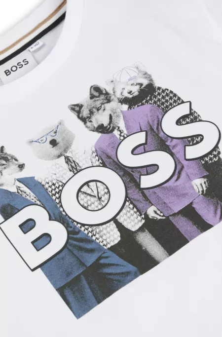 T-shirt à manches longues pour enfant avec motif artistique de la nouvelle saison