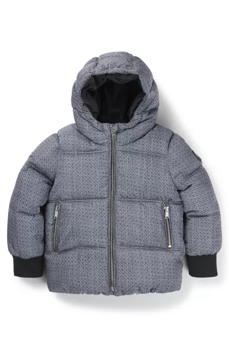 Veste matelassée avec monogrammes et carreaux pour enfant