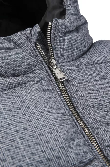 Veste matelassée avec monogrammes et carreaux pour enfant
