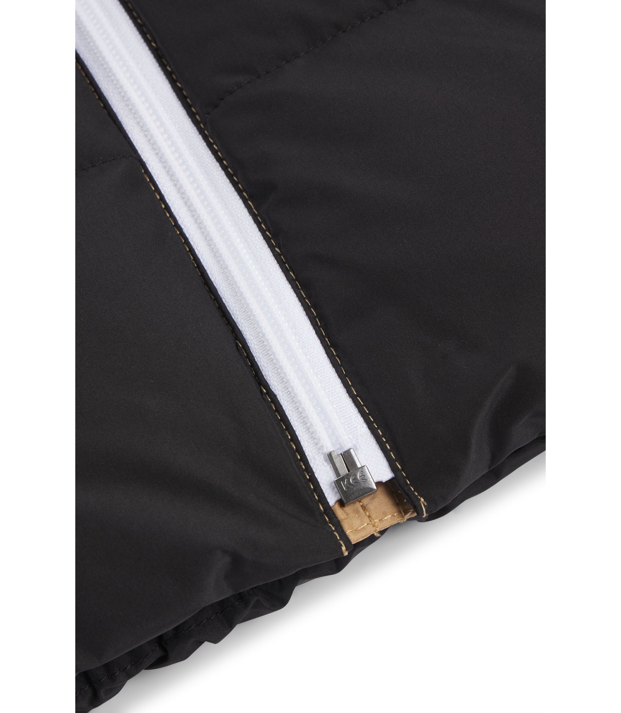 BOSS - キッズ カラーブロック フーデッド パデッドジャケット - ブラウン