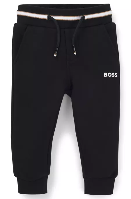 Bas de survêtement en coton mélangé avec logo imprimé pour enfant