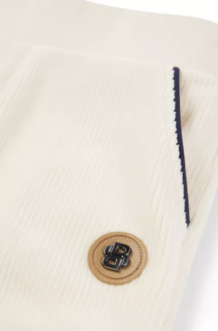 Bas de survêtement en coton mélangé avec monogramme Double B pour enfant