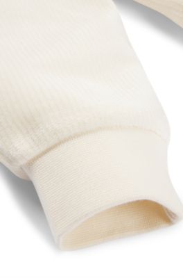 Kids' cotton-blend tracksuit bottoms with Double B monogram, Light Beige