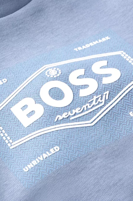 Sweat en polaire de coton mélangé avec logo artistique pour enfant