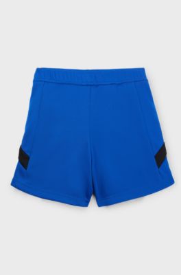Kindershort met kenmerkende details, Blauw