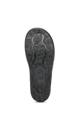 Kids' rain boots with signature-stripe logo label, Black