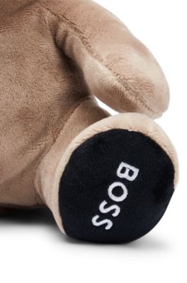 Branded faux-fur red panda for babies, Brown