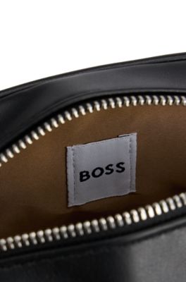 Borsa da bambina con logo e portamonete rimovibile, Nero