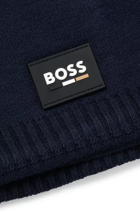 Écharpe tube avec badge logoté en silicone pour enfant