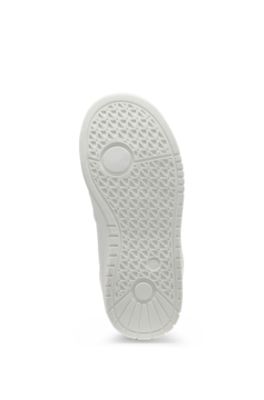 Kids' trainers in leather and fabric, White