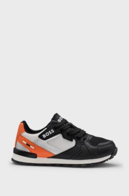Sneakers per bambini in similpelle e mesh, A disegni