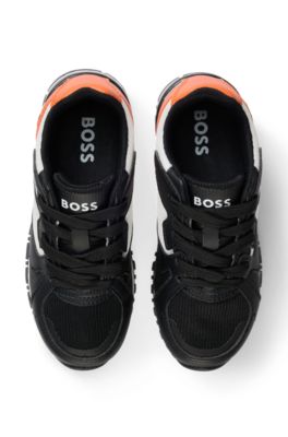 Sneakers per bambini in similpelle e mesh, A disegni