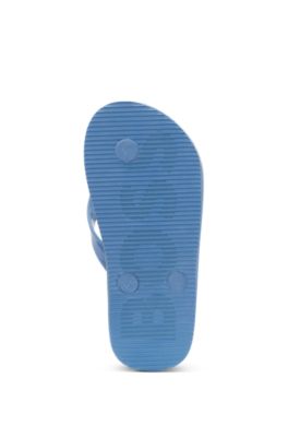 Kids' flip-flops with branded strap, Dark Blue