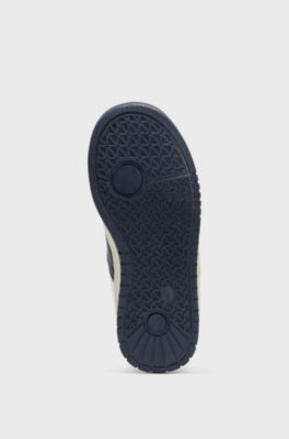 Kids' trainers in canvas and leather, White