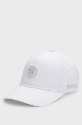 Casquette en twill &agrave; monogramme Double&nbsp;B pour enfant, Blanc