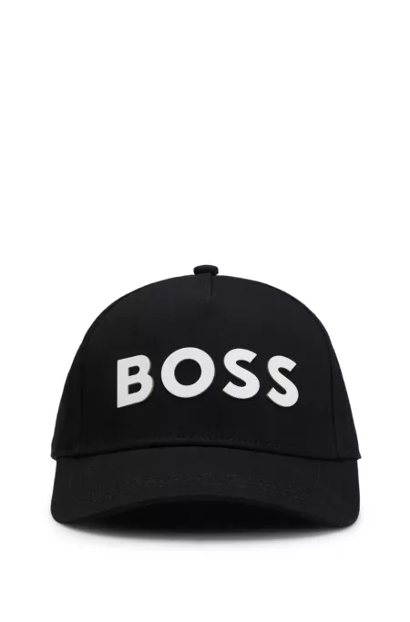 Casquette en twill de coton à logo imprimé en gomme pour enfant