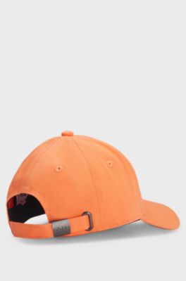 Cappellino per bambini con logo stampato a contrasto, Arancione