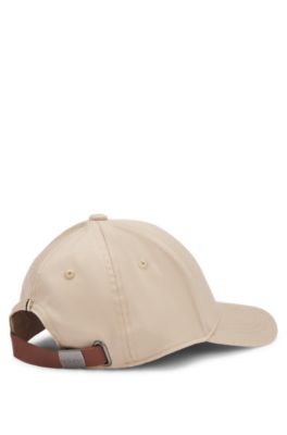 Cappellino per bambini in twill di cotone con logo ricamato, Beige