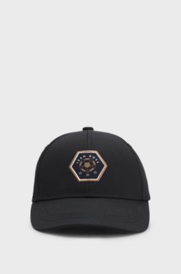 Kids-Cap mit Logo-Stickerei auf der R&uuml;ckseite, Schwarz