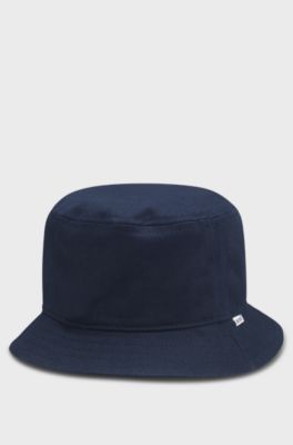 Kids' bucket hat in cotton with Double B monogram, Dark Blue
