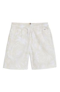 Kinderzwemshort met all-over palmboomprint, Lichtbeige