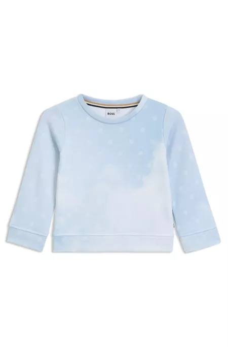 Sweat en polaire avec imprimé nuages et monogrammes Double B pour enfant