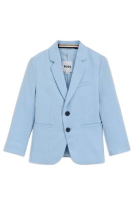 Kids' suit jacket in stretch fabric, Light Blue