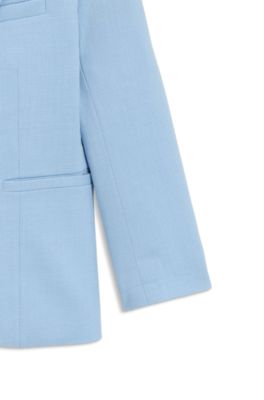 Kids' suit jacket in stretch fabric, Light Blue