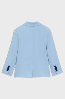 Kids' suit jacket in stretch fabric, Light Blue