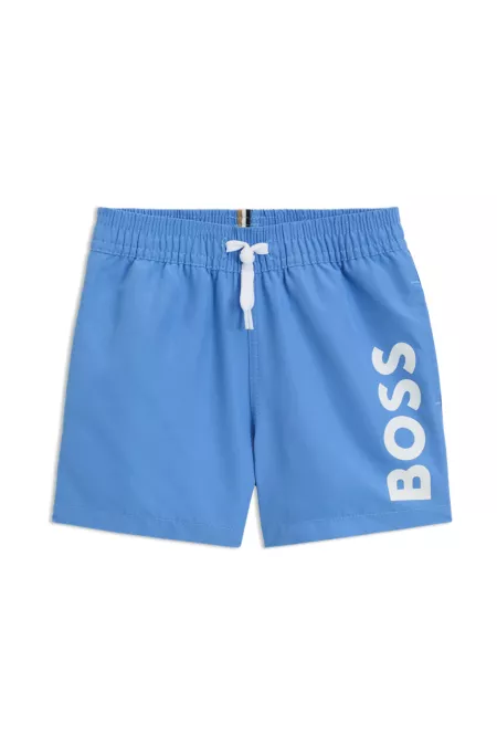 Short de bain en tissu doux à logo imprimé pour enfant