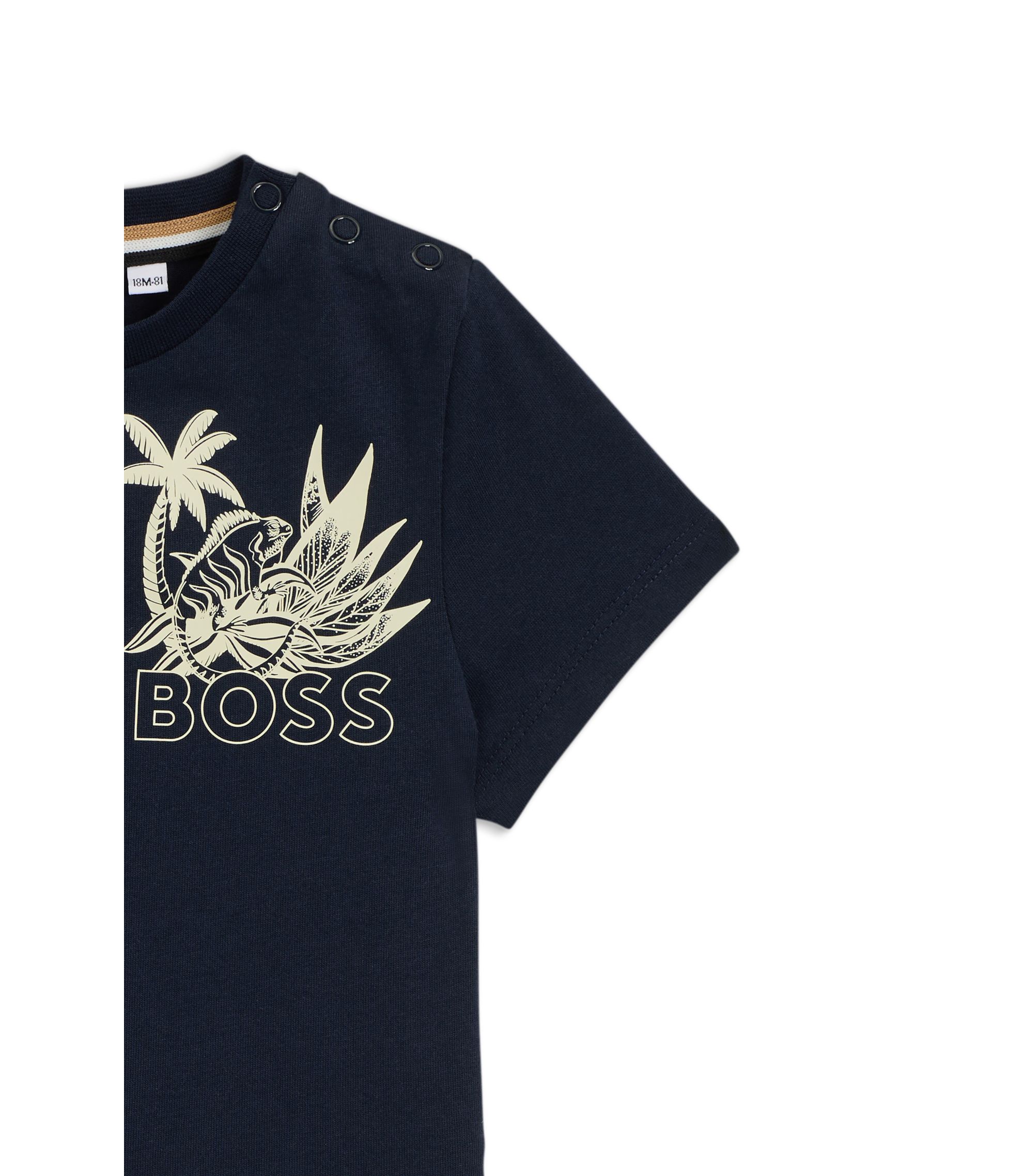 BOSS Conjunto de camiseta y shorts para niños con ilustración