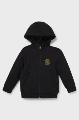 BOSS x Creation of the Gods Felpa con cappuccio e zip, Nero