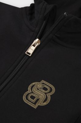 BOSS x Creation of the Gods Felpa con cappuccio e zip, Nero