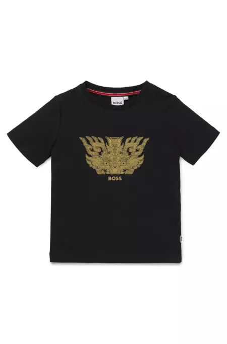 Camiseta Taotie BOSS x Creation of the Gods de algodón