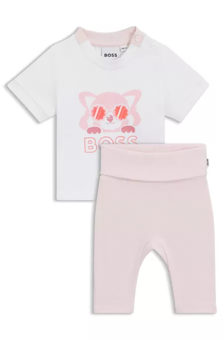 T-shirt et legging en coton stretch pour bébé