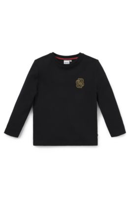 BOSS&nbsp;x&nbsp;Creation of the Gods Kids-Longsleeve, Schwarz