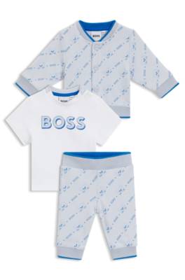 Gift-boxed three-piece tracksuit for babies