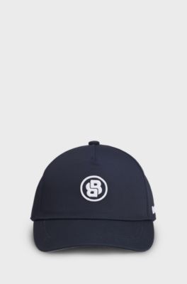 Kids' cap with embroidered Double B monogram, Dark Blue